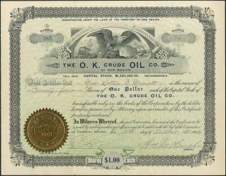 The O.K. Crude Oil Co., 1902