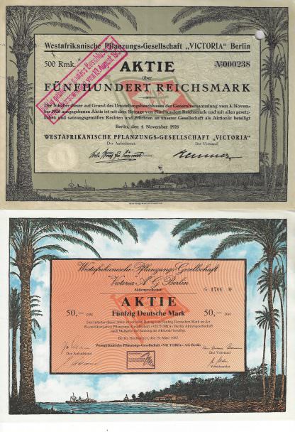Westafrikanische Pflanzungs-Gesellschaft "VICTORIA" Berlin