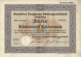 Gebrüder Junghans Aktiengesellschaft Schramberg, 1941
