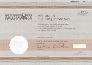 Kaufring Aktiengesellschaft, 1991