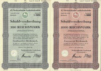 4% Niedersächsische Landesbankanleihe, Ausgabe 2 von 1941, Mündelsicher