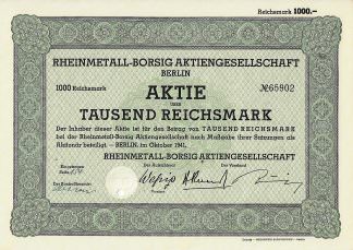 Rheinmetall-Borsig Aktiengesellschaft Berlin, 1941