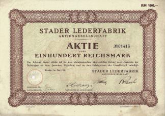 Stader Lederfabrik Aktiengesellschaft, 1931
