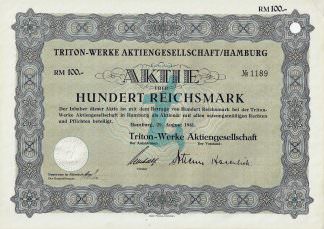 Triton-Werke Aktiengesellschaft/Hamburg, 1941