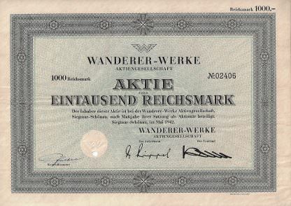 Wanderer-Werke Aktiengesellschaft, 1942