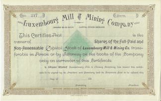 Luxembourg Mill & Mining Company, 1880er Jahre