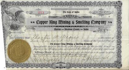 Copper King Mining & Smelting Company, US-Bergbau-Unternehmen aus Idaho – Bild 3