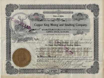 Copper King Mining & Smelting Company, US-Bergbau-Unternehmen aus Idaho – Bild 2