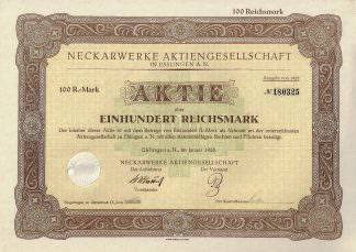 Neckarwerke Aktiengesellschaft in Esslingen a.N., 1928