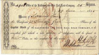 The Baltimore and Ohio Railroad Company, 1855