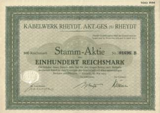 Kabelwerk Rheydt, Akt.-Ges. zu Rheydt, 1925