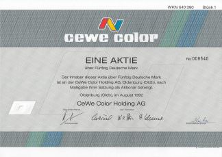 CEWE Color Holding AG, Oldenburg (1992)