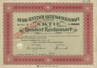 Gebr. Jentzsch Aktiengesellschaft Naundorf bei Großenhain i. Sa., 1928