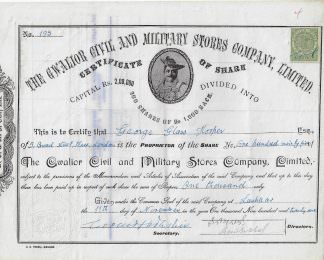 The Gwalior Civil and Military Stores Company, Limited (1921)
