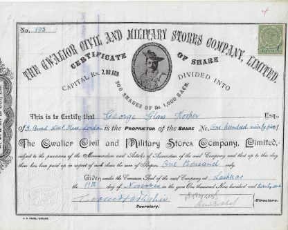 The Gwalior Civil and Military Stores Company, Limited (1921)