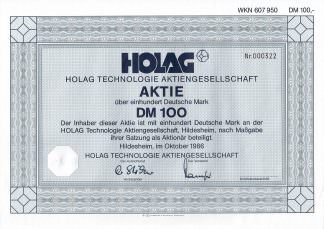 Holag Technologie Aktiengesellschaft, 1986
