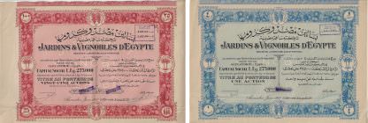 Jardins & Vignobles d`Egypte S.A. Egyptienne (1947)