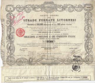 S.A. delle Strade Ferrate Livornesi, 1862