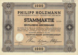 Philipp Holzmann Aktiengesellschaft, Frankfurt am Main (1933)