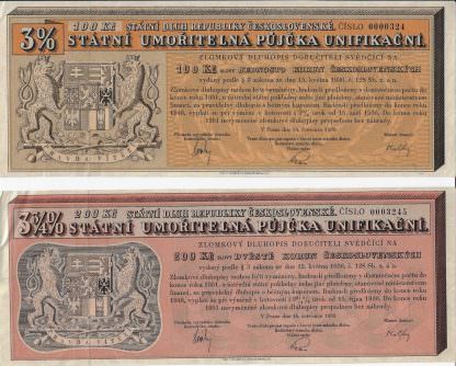 Statni Umoritelna Pujcka Unifikacni/Staatliche amortisierbare Unifizierungsanleihe (1936)