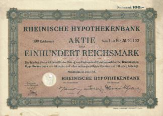 Rheinische Hypothekenbank, Mannheim (1928)