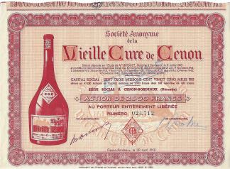 S.A. de la Vieille Cure de Cenon, 1952