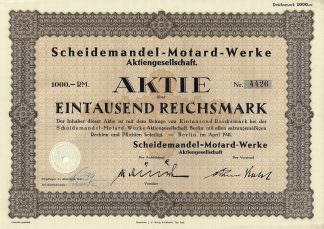 Scheidemandel-Motard-Werke Aktiengesellschaft, Berlin (1941)