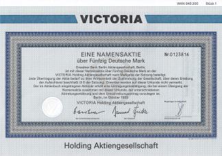Victoria Holding Aktiengesellschaft, 1989