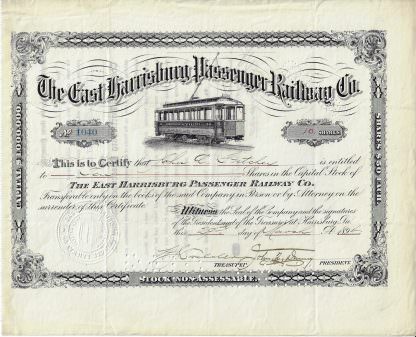The East Harrisburg Passenger Railway Co., 1894
