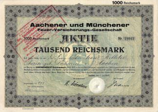 Aachener und Münchener Feuer-Versicherungs-AG, Aachen, 1930
