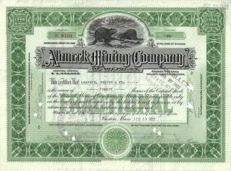 Ahmeek Mining Company, 1922
