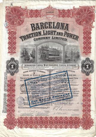 Barcelona Traction, Light and Power Company Limited, 1919