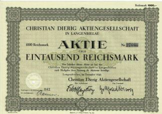 Christian Dierig Aktiengesellschaft in Langenbielau, 1941