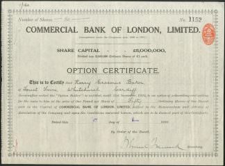 Commercial Bank of London, Limited (1920)