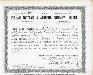 The Fulham Football & Athletic Company, Limited (1905)