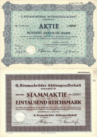 G. Kromschröder Aktiengesellschaft Osnabrück