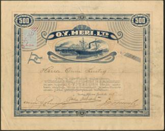 O.Y.Meri Ltd., 1918