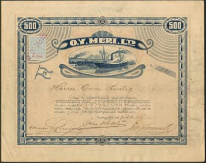 O.Y.Meri Ltd., 1918