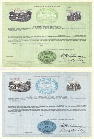 The Co-Operative Pure Milk Association Inc. DAIRY Products, Ohio (1923)