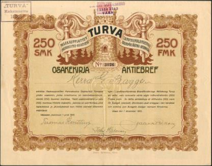 Landthandlandenas Brandförsäkrings AB Turva, 1915