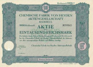 Chemische Fabrik von Heyden Aktiengesellschaft Radebeul (1942)