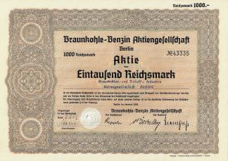 Braunkohle-Benzin Aktiengesellschaft Berlin -BRABAG-
