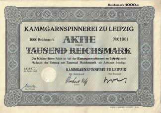 Kammgarnspinnerei zu Leipzig, 1942