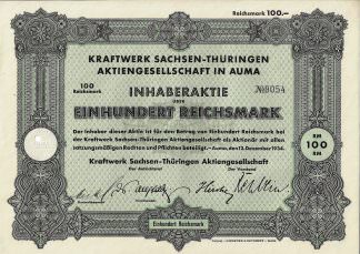 Kraftwerk Sachsen-Thüringen Aktiengesellschaft in Auma, 1934