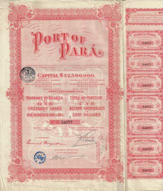 Port of Para, 1906