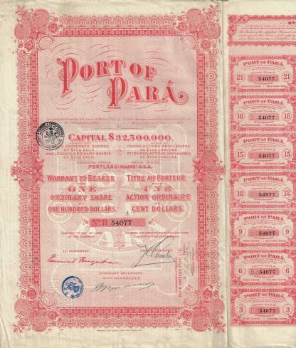 Port of Para, 1906
