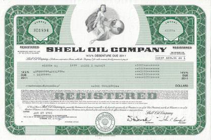 Shell Oil Company 1981, 14 1/4% Debenture due 2011