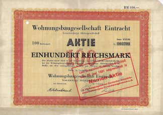 Wohnungsbaugesellschaft Eintracht Gemeinnützige Aktiengesellschaft, Berlin (1930)