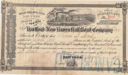 Hartford and New Haven Rail Road Company, 1872