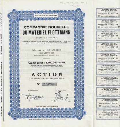 Compagnie Nouvelle Du Materiel Flottmann S,A, 1951 – Bild 2